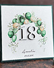 kartki scrapbooking Personalizowana kartka na 18. urodziny handmade, BH37 1