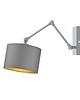 kinkiety Regulowany kinkiet do sypialni w stylu urban jungle TULON GOLD 2