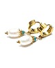 kolczyki pozłacane Kolczyki pozłacane Pearls [white] perły vol. 23  1
