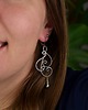 kolczyki wire wrapping Długie kolczyki  złoty piryt  wire wrapping 5