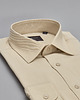 koszule męskie Koszula męska terranova 00472 długi rękaw beżowy slim fit 2