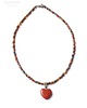 wisiory Urocze serce z jaspisu brekcja prezent handmade dla ukochanej osoby 4
