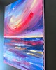 obrazy Abstrakcja Morze i Niebo Komplet 2 Obrazów Zachód Słońca 35x50 6