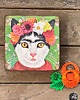 skrzynki, kufry i pudła Kuferek na drobiazgi na miłośnika sztuki, Frida Kahlo, prezent, na zamówienie 1