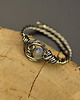 pierścionki - różne Pierścionek regulowany labradoryt niebieski wire wrapping 2 5