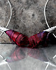 kolczyki wire wrapping Kolczyki koła burgund 5