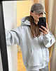 bluza z kapturem damska Bluza Restful grey z kapturem na zamek 3