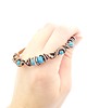 bransoletki wire wrapping Ozdobna bransoleta mankietowa z apatytem 4