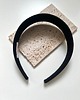 opaski do włosów Jedwabna płaska opaska do włosów Black Silk - szerokość 4 cm 2