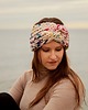 opaski do włosów Kolorowa opaska turban z grubej wełny ręcznie farbowanej 3