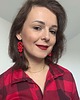 kolczyki soutache Czerwone eleganckie kolczyki sutasz z kryształkami 1