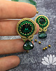 kolczyki soutache Zieleń - kolczyki sutasz 2