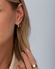 bransoletki - inne Złote podwójne kolczyki z cyrkoniami Paraiso Amelisse 2