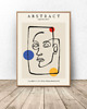 plakaty Abstrakcyjny plakat "Kwadratowa twarz" w stylu Picasso 50x70 (500mm x 700mm) 2