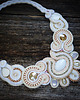Biżuteria ślubna Elegancki  naszyjnik soutache 4