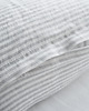 poduszki gładkie Lniana Poszewka Na Suwak GRAY STRIPES 4