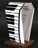 organizery Stojak na słuchawki Piano White Headphone Stand 2
