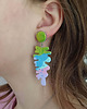 kolczyki z masy plastycznej Długie Kolorowe Nowoczesne Kolczyki 4