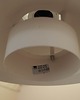 lampy wiszące Lampa wisząca Lyfa z lat 70., biały metalowy klosz, Dania 5