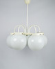 lampy wiszące Żyrandol pięcioramienny, Polska, lata 70 1