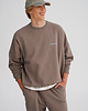 bluzy męskie Bluza bez kaptura LOOSE FIT taupe męska 8