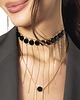 chokery Choker z łańcuszkami Fashion Stones 1