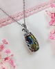 wisiory Naszyjnik Labradoryt stal chirurgiczna wisiorek handmade 3