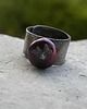 pierścionki - różne Fioletowa perła w porostach    - pierścionek 2