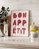 plakaty Plakat Bon Appetit Czerwony 1