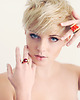 pierścionki - różne Ruby Leather Ring in Gold 1