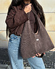 torby na ramię Torebka Hobo Bag Sztruks Choco 4