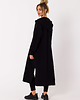 bluza z kapturem damska Bluza długa jak parka-czarna(M-729) 1