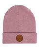 czapki damskie Czapka beanie z bawełny organicznej pudrowy róż 1