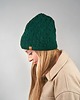 czapki damskie Modna ciepła czapka damska butelkowa zieleń zimowa pleciona 2