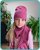 czapki dziecięce Czapka beanie i chusta komin bawełniana podwójna 2