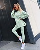bluza bez kaptura damska Luźna bluza basic - mięta 1