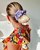 gumki do włosów Gumka jedwabna, scrunchie, frotka słodka lawenda MAXI 1