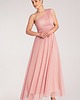 sukienki maxi damskie Elegancka rozkloszowana sukienka maxi na jedno ramię na wieczór - M1172 3