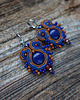 kolczyki soutache Małe kolczyki sutasz z lapis lazuli 1