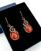kolczyki wire wrapping Kolczyki z jaspisem 1