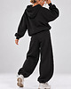 komplety damskie Dres Hoodie + Baggy 2W1 BLACK 2