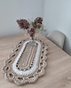 obrusy i serwetki Bieżnik szydełkowy owalny ze sznurka 40cmx75cm 2