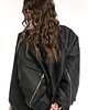 kurtki damskie Kurtka typu bomber czarna zipper 5