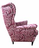 fotele Fotel uszak Flamingos we wzory, kolorowy, patchwork, welurowy 6
