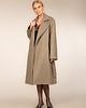 płaszcze damskie Płaszcz wiązany kolor taupe -kamień 4