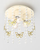 lampy do pokoju dziecka Luksusowa lampka dla dziewczynki złota motylki 1