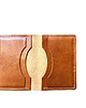 portfele męskie Etui na karty 015 ciemno brązowe - mini portfel 2