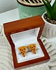 spinki do mankietów SPINKI DO MANKIETÓW koszuli mankietu pizza kawałek 1