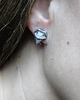 kolczyki srebrne Sztyfty Opal Diamond 4