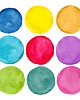 naklejki dla dzieci Naklejki Akwarelowe Kolorowe Kropki Duże A69 2